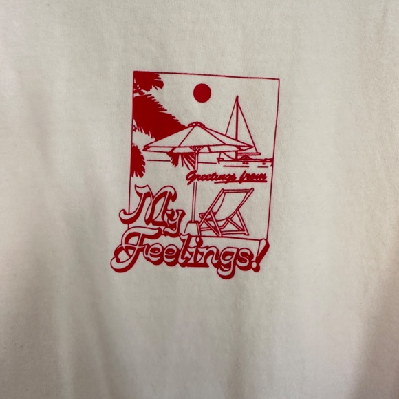 The Mayfair Group M/L 'Are We Aware' Oversized Tee in Sand - Picture 9 of 13